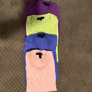 Vibrant Crewneck J. crew cardigan INDIGO PURPLE